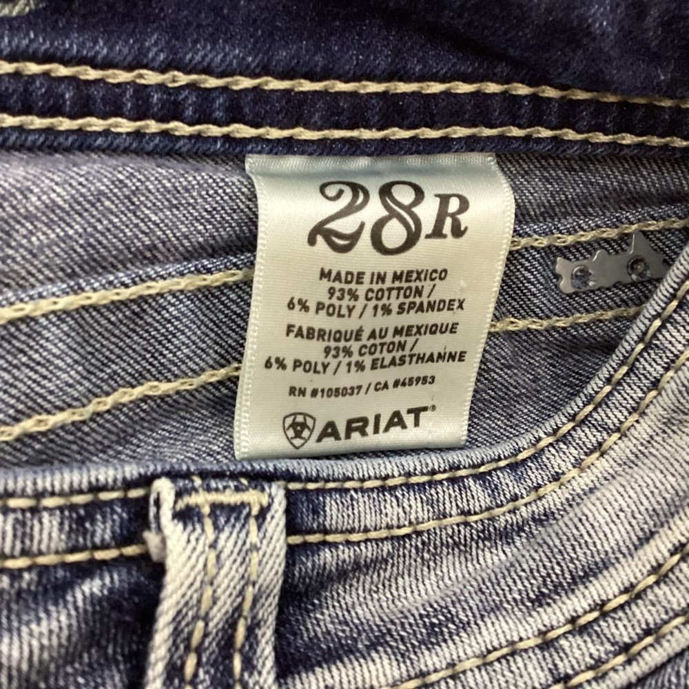 ARIAT TORQUOISE WOMENS BOOT CUT JEANS - Picture 4 of 16